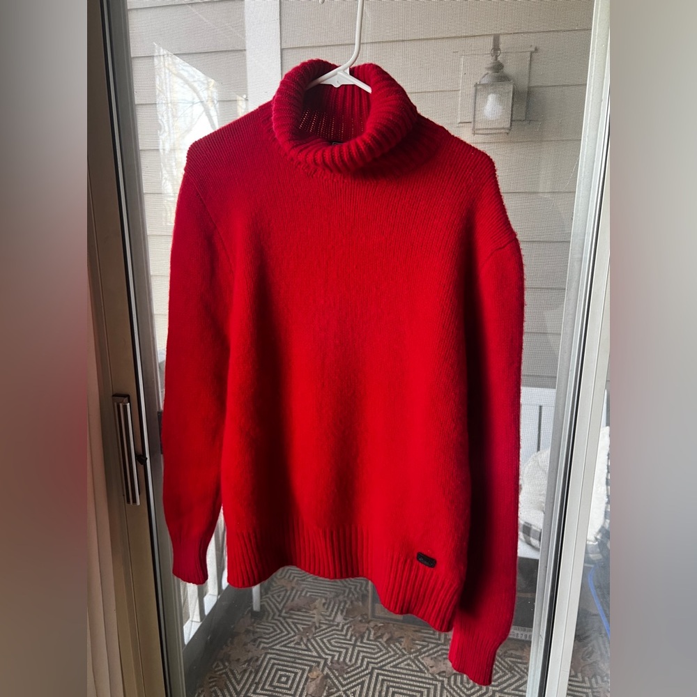 Red Turtleneck Sweater
